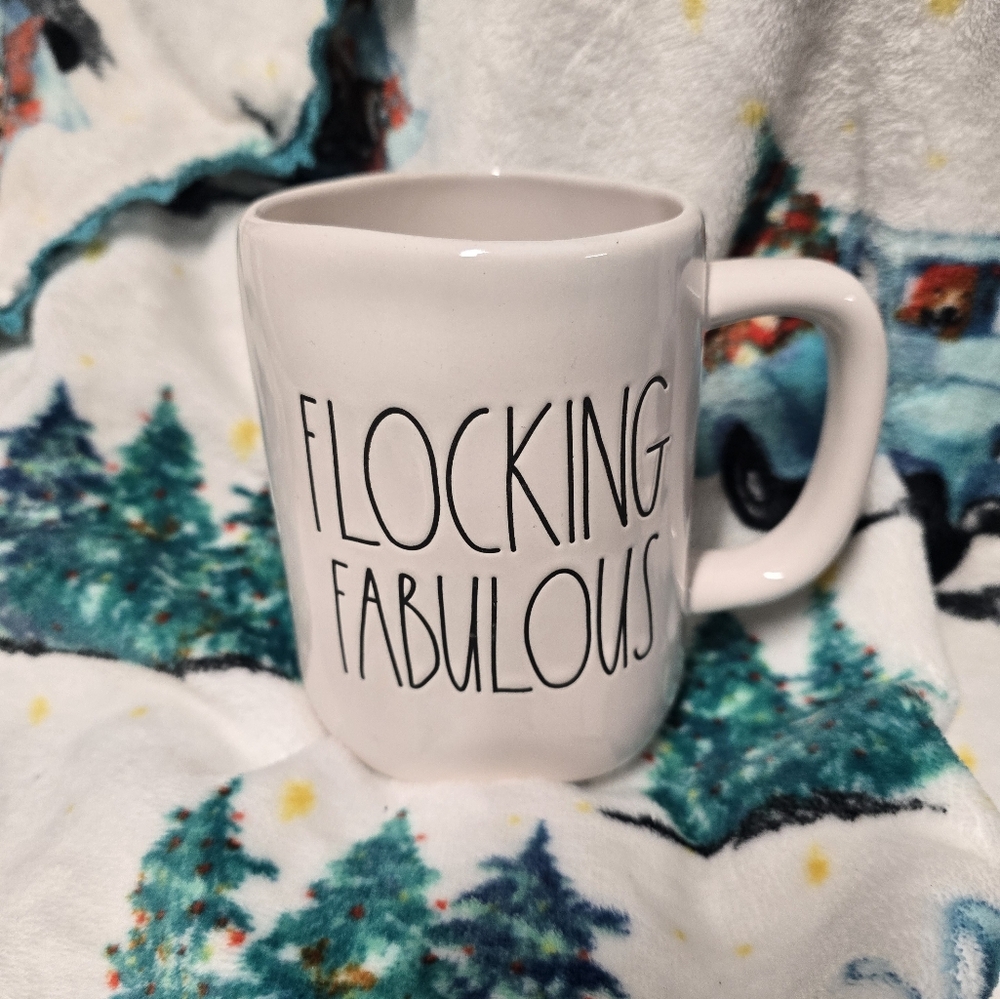 White Ceramic Mug - Flocking Fabulous